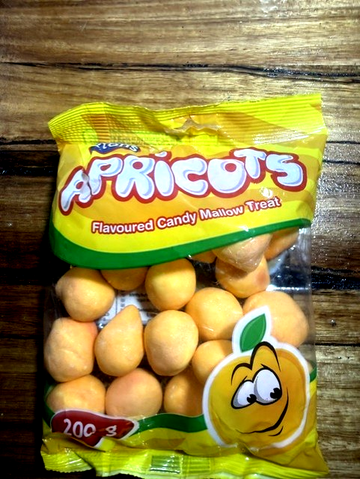Apricots flavoured candy mallow treat