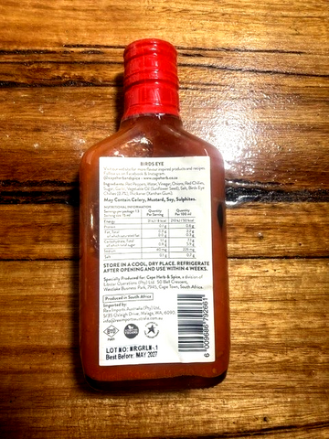 Cape Herb & spice Chilli Addict sauce birds eye
