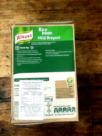 Knorr Rice mate Mild Breyani