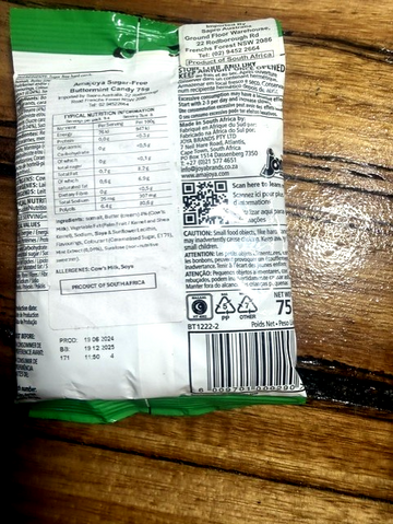 Amajoya Buttermint Candy 75g
