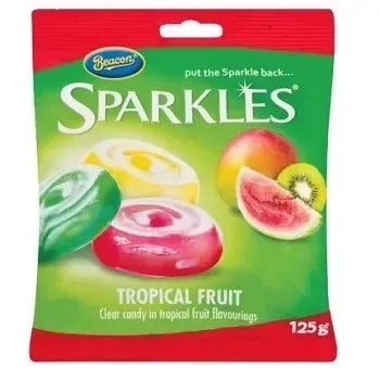 Beacon Sparkles Tropical Fruit 125g bag