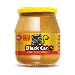 Black Cat Peanut Butter No Sugar/Salt 400g YELLOW LID...