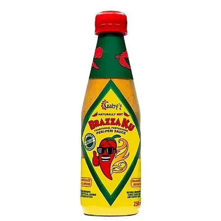 Gaby'z Brazza Ku HOT Sauce Peri Peri (Glass) 250ml