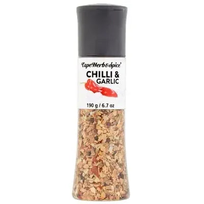 Cape Herb GRINDER Chilli & Garlic 190g..