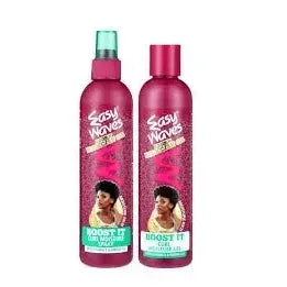 Easy Waves 'Boost It' Curl Moisture Gel & Spray Argan Moroccan Oil Twin Pack  (2x250ml)