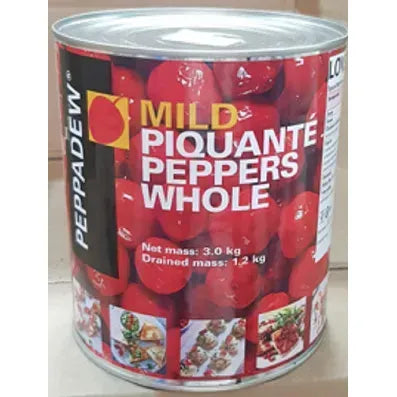 Peppadews WHOLE Sweet Piquante Peppers 3 kg X 1
 
 CAN...