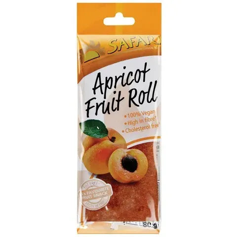 Safari Fruit Rolls APRICOT Rolls 80g