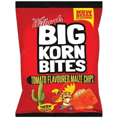 Willards Big Korn Bites TOMATO 120g