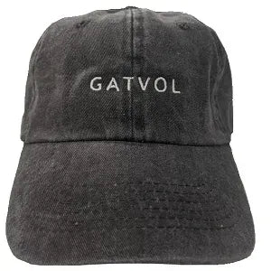 Cap Black Stone Wash Cotton- Gatvol