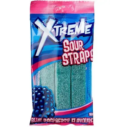 X-treme Sour BLUE Raspberry STRAPS160g...