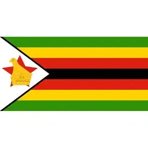 Zimbabwe Sticker Flag 10x5x3cm