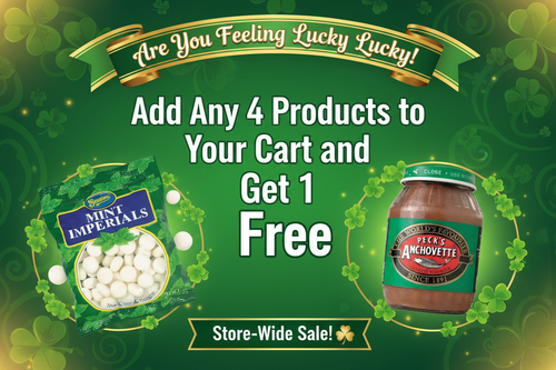 St. Patrick's Day store-wide promotion with multiple products